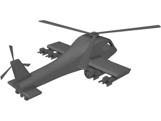 Toy Helicopter 3D Model