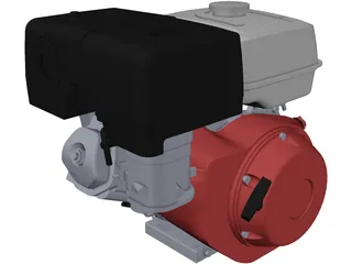 Honda GX340 Engine 3D Model