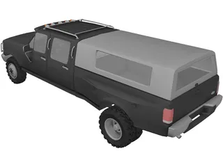 Ford F-350 Crew Cab 3D Model