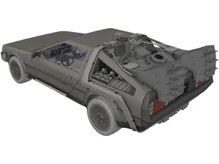 DMC DeLorean (1980) 3D Model