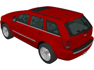 Jeep Grand Cherokee SRT8 (2009) 3D Model
