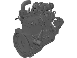 Cummins B3.3TAA Engine 3D Model