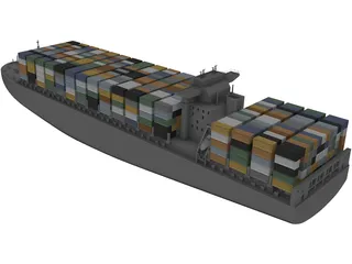 Container Ship 3D Model