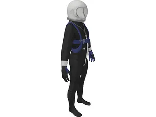 Astronaut Mercury Project 3D Model