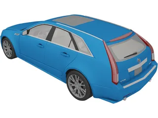 Cadillac CTS Sport Wagon (2010) 3D Model