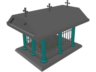 Crypt and Coffin 3D Model