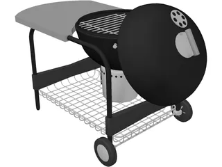Charcoal Grill 3D Model