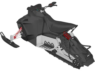 Snowmobile 3D Model