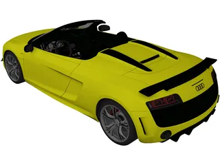 Audi R8 GT Spyder (2012) 3D Model