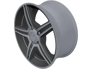 Mercedes-Benz AMG Alloy Wheel 3D Model