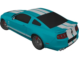 Ford Mustang Shelby GT500 (2013) 3D Model