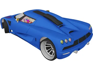 Koenigsegg CC (2008) 3D Model