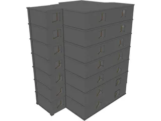 Hospital Building 3D Model