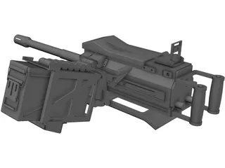 MK19 Grenade Launcher 3D Model