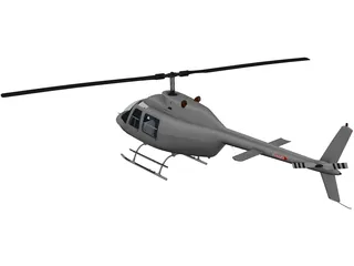 Bell 206 3D Model