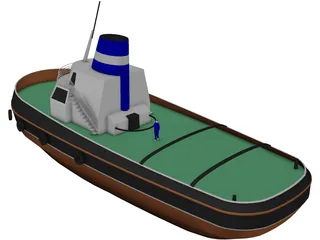 Harbour Tug 3D Model