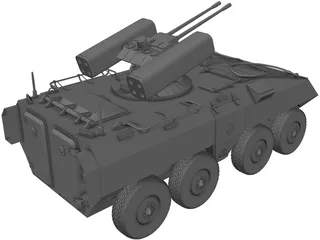 Future Combat Vehicle 3D Model