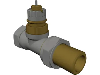 Danfoss Radiator Valve 3D Model