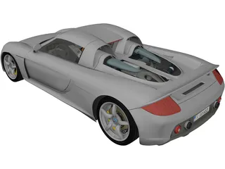 Porsche Carrera GT (2003) 3D Model