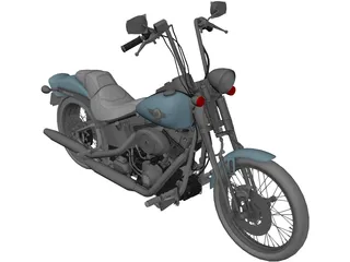 Harley-Davidson FXSTS Springer Softail 3D Model