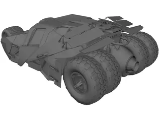 Batmobile Tumbler Car 3D Model