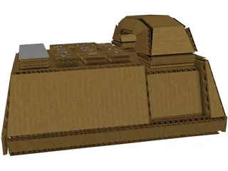 Cardboard Phone 3D Model