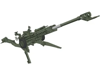 M777 Howitzer 3D Model