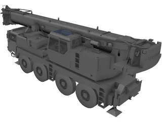Road Crane 3D Model