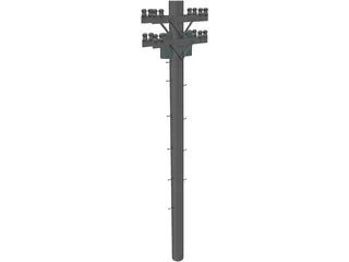 Electric Pole 3D Model