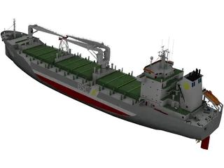 Rosaria Cement Ship 3D Model