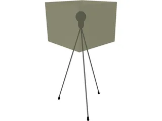 Kwadratowa Lamp 3D Model