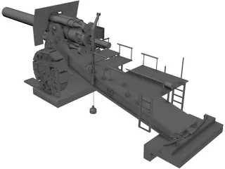 Big Bertha 42 cm 3D Model