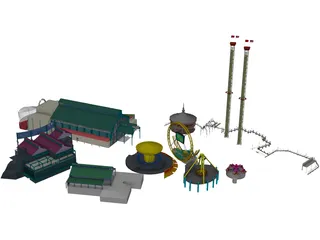 Amusement Park 3D Model