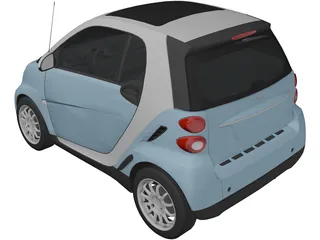 Smart ForTwo [W451] (2011) 3D Model