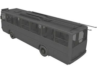 Ikarus 260 GVM Trolleybus 3D Model