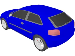 Audi A3 (2004) 3D Model