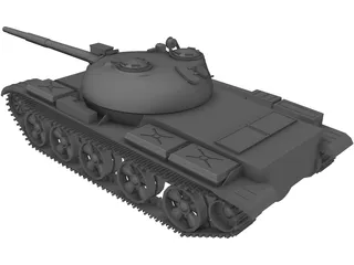 T-55 Tank 3D Model