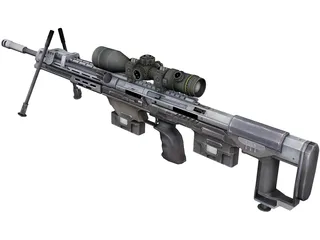 DSR50 Sniper Rifle 3D Model