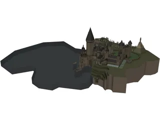 Hogwarts School of Witchcraft and Wizardry 3D Model