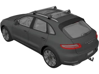 Porsche Macan Turbo (2014) 3D Model