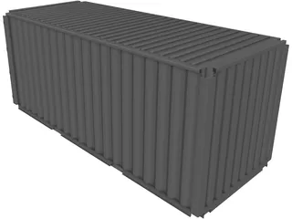 Shipping Container ISO 20ft 3D Model