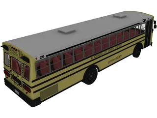 School Bus 3D Model