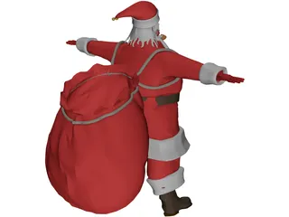 Santa Claus 3D Model