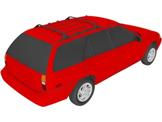 Ford Escort Wagon (1995) 3D Model
