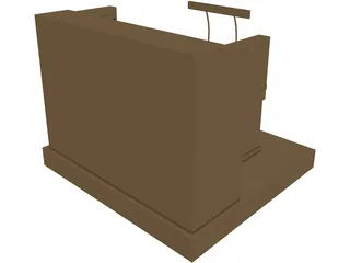 Church Organ 3D Model