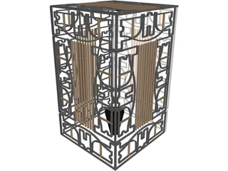 Golden Cage 3D Model