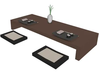 China Table 3D Model