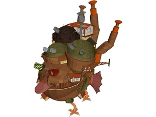 Howl Moving Castle 3D Model