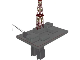 Oil Platform 3D Model
