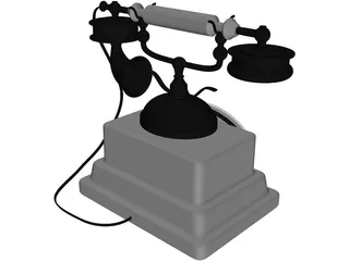 Antique Telephone 3D Model